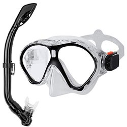 Gintenco Buceo Snorkel y Máscara de Antivaho Gafas de Natación para Adultos Unisex Buzo Natación Bucear Equipo de Buceo Máscara de Ajustable Amplio án características