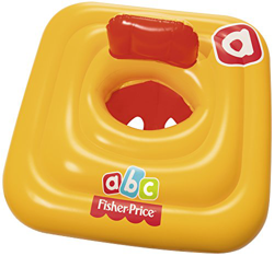 Flotador infantil Bestway Fisher Price con asiento características