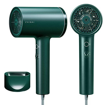 Secador de Pelo Iónico, Secador de Pelo Profesional, 1800W Potente Secador de Pelo Pequeño Para Secado Rápido, Con 3 Configuraciones de Calor, 2 Veloc