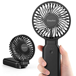 EasyAcc 2020 Ventilador de Mano Ventilador portátil Ventilador de Viaje para Exteriores con un Toque Apagado Recargable 9000mAh Mango Plegable Escrito precio