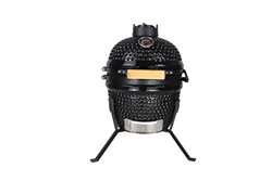 BluMill Barbacoa de cerámica Kamado, parrilla de carbón vegetal con tapa y ventilador, para cocer, ahumar y mucho más. precio