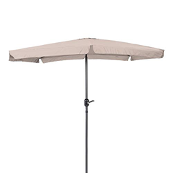 Parasol jardín con ventilación Beige de Aluminio de 300x200 cm - LOLAhome en oferta