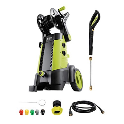 Sun Joe SPX3001 2030 PSI 1.76 GPM 14.5 amperios lavadora a presión eléctrica con carrete de manguera, verde