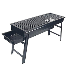 YFGQBCP Barbacoa Plegable al Aire Libre Parrilla de carbón de leña Hibachi Barbacoa Camping Camping Grande de asado Kebab Grate Gran Bandeja Neta Roti en oferta