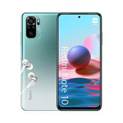 Xiaomi Redmi Note 10 - Smartphone 4+128GB, 6,43” pantalla AMOLED DotDisplay, Snapdragon 678, Cámara cuádruple de 48 MP, 5000mAh, Verde Lago (versión E en oferta