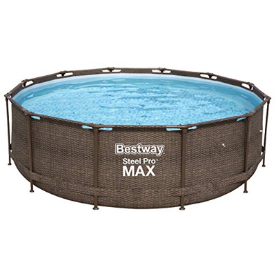 Bestway p61875ass18 Piscina, 9150 L, marrón, 366 x 366 x 100 cm