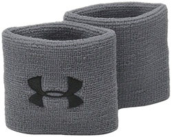 Under Armour UA Performance Wristbands Muñequeras, Hombre, Gris (Graphite/Black 040), Talla única en oferta