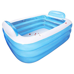 enheng Piscina Inflable con Respaldo Piscina Inflable Rectángulo Piscina Inflable para niños Adultos Bañera Familiar Piscina Inflable Familiar precio