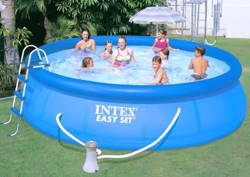 Intex 54916 Piscina Easy 457 x 122 cm, con filtro,ecalera,tapiz cobertor y de suelo en oferta