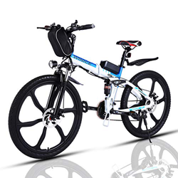 VIVI Bicicleta Electrica Plegable 350W Bicicleta Eléctrica Montaña, Bicicleta Montaña Adulto Bicicleta Electrica Plegable con Rueda Integrada de 26",  precio