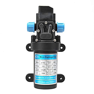 Jadeshay Bomba de Agua de Transferencia portátil,DC 12V 80W Bomba de Agua de Micro diafragma de Alta presión eléctrica autocebante