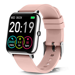 Rinsmola Smartwatch, Reloj Inteligente Mujer Pantalla TFT de 1,4”, Pulsera Actividad con Monitor de Sueño Contador, Pulsómetro, Calorías Podómetro, Fo en oferta