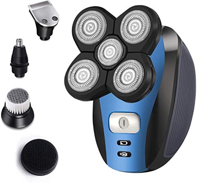 Electric Shaver Razor for Men Bald Head Shaver 5 in 1 Grooming Kit recargable Beard Trimmer con Pop-up Trimmer