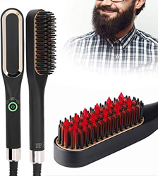 Cepillo alisador de barba, alisador de barba para hombres, cepillo eléctrico multifuncional para barba, cepillo para el pelo, alisador de pelo 160 °C en oferta