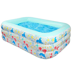 Piscina AONESY Piscina Inflable Grande para niños, Adultos, Interior Infantil, Exterior, jardín, Patio Trasero, Fiesta acuática de Verano (210 x 140 x en oferta