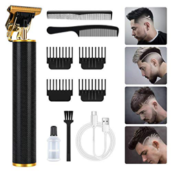 URAQT Cortapelos Hombre, Cortadora de Cabello Eléctrica Recargable, Máquina de Cortar Pelo Inalámbrico con Cuchillas de Acero Inoxidable y 4 Peines Gu características