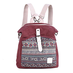 EVEOUT Mochila de Hombro Casual Unisex Vintage de College, Mochila Para Portátil de Negocios Para Hombres y Mujeres Para Viajes Escolares de Trabajo,  características