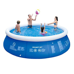 PSOIHGTFS 55333 Piscina sobre Suelo portátil, Redonda con Bomba Nadar Piscina, 366 x 76 cm, hasta Ocho Personas,360 * 90cm características