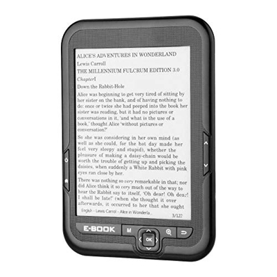 Sutinna E-Reader de 6 Pulgadas, USB 2.0 Portátil E-Paper E-Ink E-Book Reader Paperwhite, con Radio FM/función de grabación, Utilizado en el hogar/Ofic