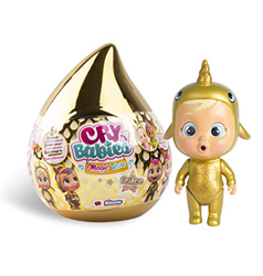 BEBÉS LLORONES LÁGRIMAS MÁGICAS Golden Edition - Mini muñecas coleccionables con lágrimas Accesorios Dorado en oferta