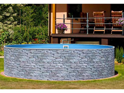 Mountfield AZURO Vario Stone V4 - Piscina de Pared de Acero (460 x 120 cm, sin Filtro) características