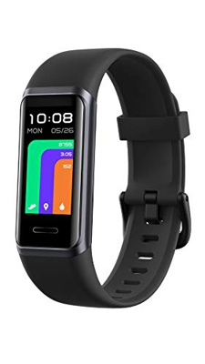 YAMAY Pulsera Actividad Inteligente,Gran Pantalla HD Dinámica a Color de 1.05” Reloj Inteligente con Alexa,Datos del Tiempo,Pulsómetro,Pulsioximetro,I