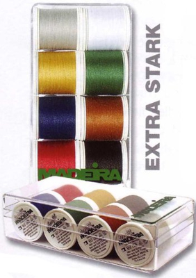 Madeira Box de coser Extra Fuerte - Art. No. 8016 - 8 Bobinas de 100m