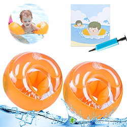 Flotador de Brazos para Niños,Manguitos de Natación,Flotador para Bebe,Manguitos de natación Inflable (Naranja) características