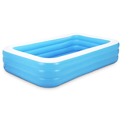 QASIMO Piscina Hinchable Rectangular Azul Grueso PVC (155 CM) precio