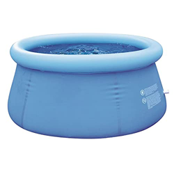 PSOIHGTFS Piscina sobre Suelo de fácil instalación 6ft, con Bomba de Aire- Redonda Nadar Piscina- 1500 litros- 180 x 73 cm, hasta Cinco Personas,Azul características