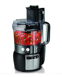 Hamilton Beach Big Mouth 70720G-CE - Picadora de alimentos y verduras con gran abertura de llenado, 2,2 L, acero inoxidable características