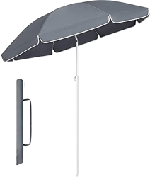 MVPower Parasol,sombrillas redondas de 160 cm plegables, sombrilla de mercado protección UV UPF 20+, sombrilla de jardín impermeable, para el jardín,  precio