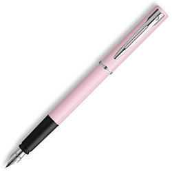 Waterman Allure pluma estilográfica, Lacado en color rosa pastel mate con adornos cromados, Plumín fino de acero inoxidable, Tinta azul, Con estuche d precio