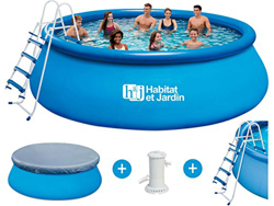 Piscina redonda transportable - Ø 4.57 x H 1.22 m precio