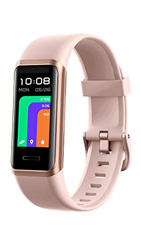 YAMAY Pulsera Actividad Inteligente,Gran Pantalla HD Dinámica a Color de 1.05” Reloj Inteligente con Alexa,Datos del Tiempo,Pulsómetro,Pulsioximetro,I precio