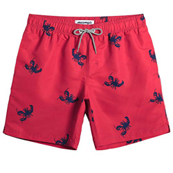 MaaMgic Bañadores Hombre Ropa de Baño Short de Natación Tropical Vacaciones y Viajes en Verano con Bolsillos Rojo Cangrejo M características