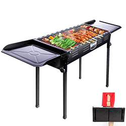 Barbacoa Portatil, Parrilla Barbacoas de Carbón, Parrilla Plegable Portátil, Picnic para Acampar al Aire libre (5-10 personas) precio