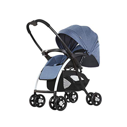 DIFU 25 kg de 4 ruedas, plegable, de acero al carbono, carrito deportivo para bebé, cochecito de paseo Pram Jogger de viaje, giratorio, con sombra (az precio