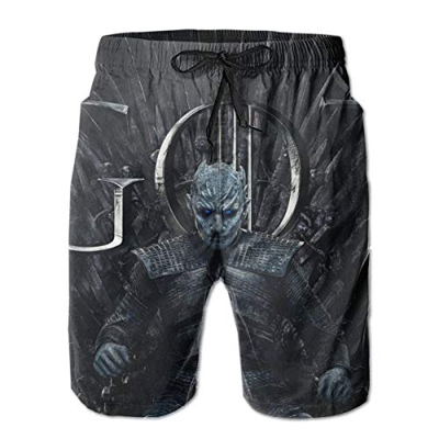 JJKKFG-H Juego Tronos Película de los Hombres Pantalones Cortos de Natación Casual Surf Playa Pantalones Cortos de la Junta de Verano Playa Vacaciones