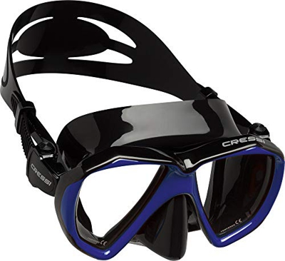 Cressi Ranger Mask Máscara de Buceo, Unisex Adulto, Negro/Azul Oscuro, Talla única