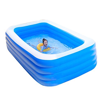 GJXJY Piscinas Desmontables Piscinas Hinchables con Bomba De Aire Grandes Rectangulares Piscina Inflable Infantil Balcon para NiñOs, Adultos, Familias