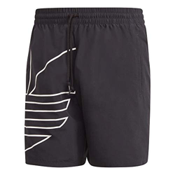 adidas Big Trefoil - Bañador para hombre negro M en oferta