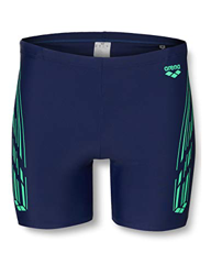 ARENA Bañador Mid Jammer Stamp Midjammer, Hombre, Navy/Golf Green, 100 precio