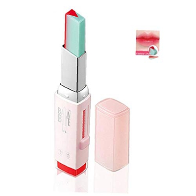 1PC Dos Tonos de lápiz Labial hidratante Gradiente Barra de Labios Lip Tint Blam Impermeable Bar cosméticos Regalo para Las Mujeres niñas (3 Pomelo Me