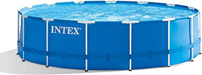 Intex Metal Pool Set de Piscina, Azul, 457 cm de diámetro x 122 cm