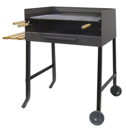 IMEX EL ZORRO 71521 Barbacoa con Parrilla de INOX, Negro, 61x40x101 cm características