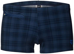 ARENA Bañador Minishort Checks Short, Hombre, Navy, 85 precio