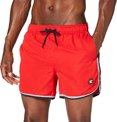 Superdry Echo Surf Racer Swim Short Pantalones Cortos, Rojo (Flag Red Oxl), XL para Hombre precio