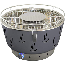 ACTIVA Airbroil 2020 - Barbacoa de carbón vegetal con ventilación activa, incluye bolsa de transporte, barbacoa de mesa redonda para balcón, ventilaci características