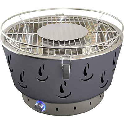 ACTIVA Airbroil 2020 - Barbacoa de carbón vegetal con ventilación activa, incluye bolsa de transporte, barbacoa de mesa redonda para balcón, ventilaci